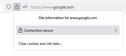 SSL Certificate in Web Browser