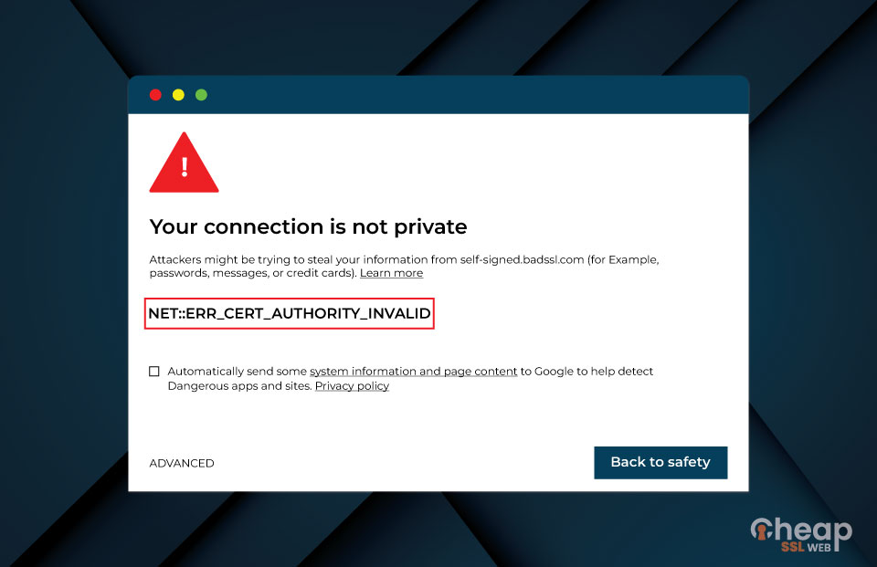 How to Fix NET::ERR_CERT_AUTHORITY_INVALID Error