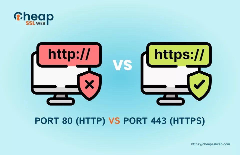 Port 80 (HTTP) vs. Port 443 (HTTPS)