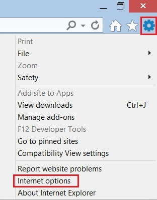 Internet Option in Internet Explorer