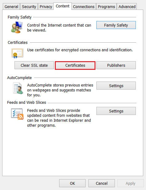 Code Signing Certificate Tab in Internet Explorer