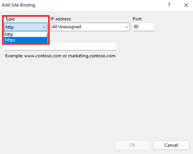 HTTP Protocol Type in IIS