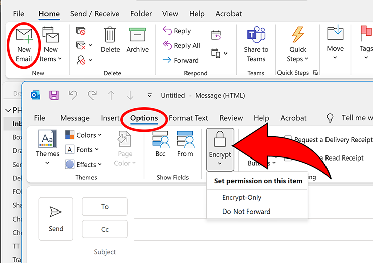 Encrypt Email Outlook